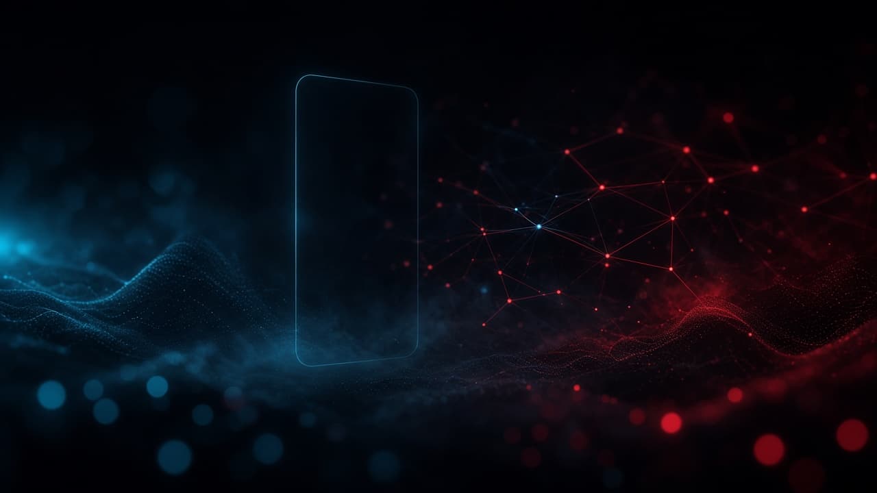 Abstract network mesh atmosphere for a logistics mobile app case study