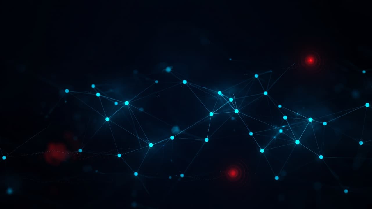 Abstract network mesh atmosphere for a logistics software case study