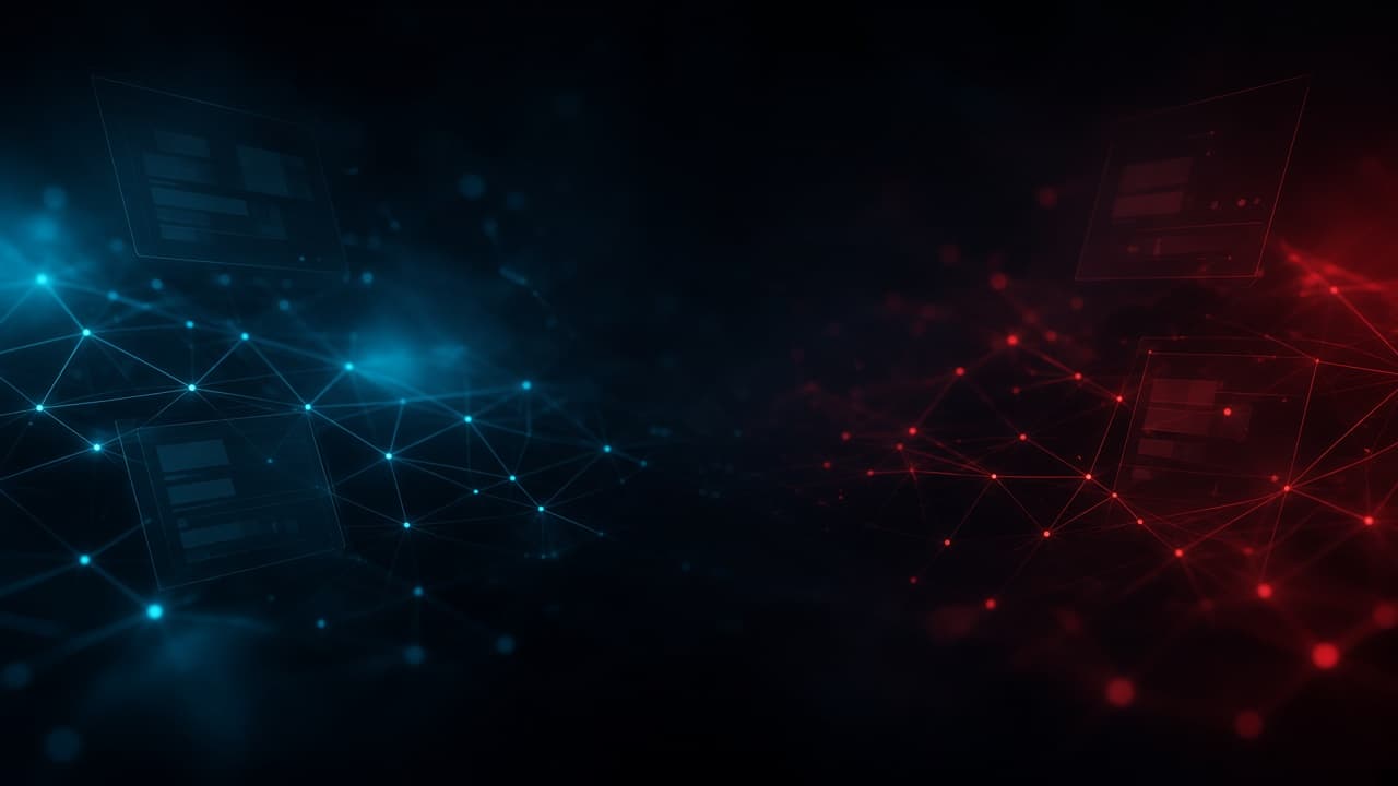 Abstract network mesh atmosphere for a B2B portal web case study